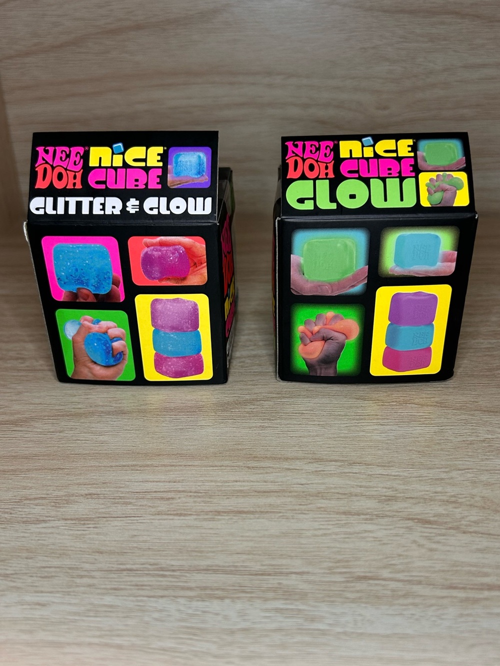 NEEDOH Glow Cube Bundle - BLUE Glitter & Glow Cube with Nice Cube Glow - Picture 2 of 4